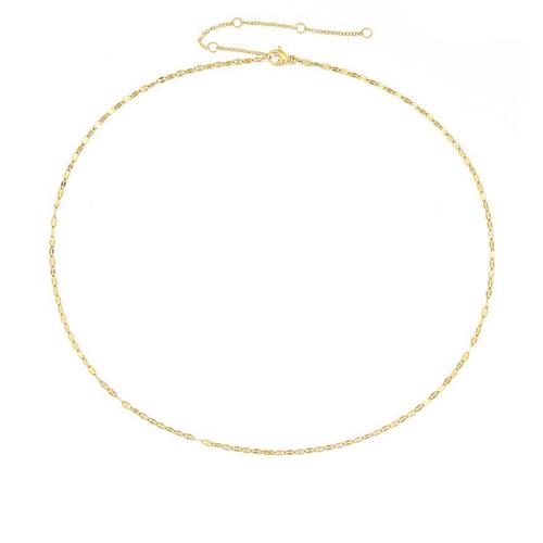 Chaîne collier , Acier inoxydable 316, avec 8cm chaînes de rallonge, bijoux de mode & pour femme, plus de couleurs à choisir, protéger l'environnement, sans nickel, plomb et cadmium, Longueur Environ 42 cm, Vendu par PC