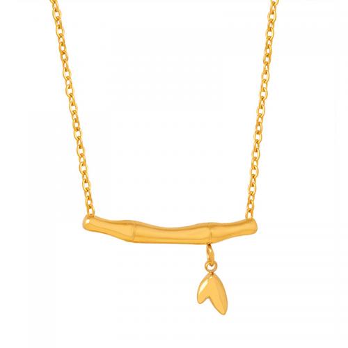 Collier d'acier titane, avec 5cm chaînes de rallonge, Plaqué or 18K, bijoux de mode & pour femme, doré, 25mm, Longueur Environ 40 cm, Vendu par PC