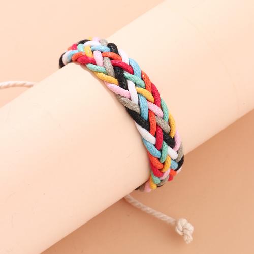 Mode créer Bracelets cordon de cire, corde de cire, 12 Signes du Zodiaque, Réglable & pour femme, multicolore, Longueur 23 cm, Vendu par PC