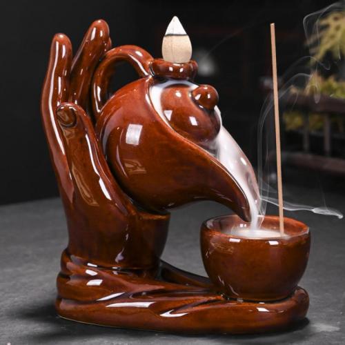 Backflow Incense Burner Porcelain handmade for home and office & durable Sold By PC