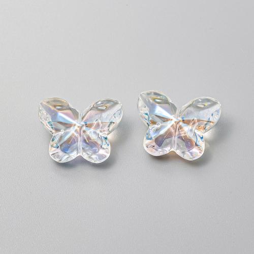 ABS-Kunststoff-Perlen, ABS Kunststoff, Schmetterling, DIY, 14x18mm, ca. 100PCs/Tasche, verkauft von Tasche