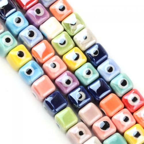 PorseleinJuwelen Beads, Porselein, Plein, DIY & boze oog patroon & verschillende grootte voor keus, meer kleuren voor de keuze, Ca 100pC's/Bag, Verkocht door Bag