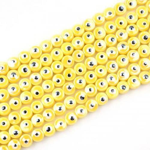 PorseleinJuwelen Beads, Porselein, Rond plat, DIY & boze oog patroon & verschillende grootte voor keus, meer kleuren voor de keuze, Ca 100pC's/Bag, Verkocht door Bag