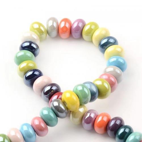 PorseleinJuwelen Beads, Porselein, Rond plat, DIY & verschillende grootte voor keus, meer kleuren voor de keuze, Gat:Ca 2mm, Ca 100pC's/Bag, Verkocht door Bag