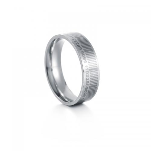 Bague en acier inoxydable, Acier inoxydable 304, bijoux de mode & normes différentes pour le choix & pour homme, couleur originale, protéger l'environnement, sans nickel, plomb et cadmium, wide:6mm, Vendu par PC