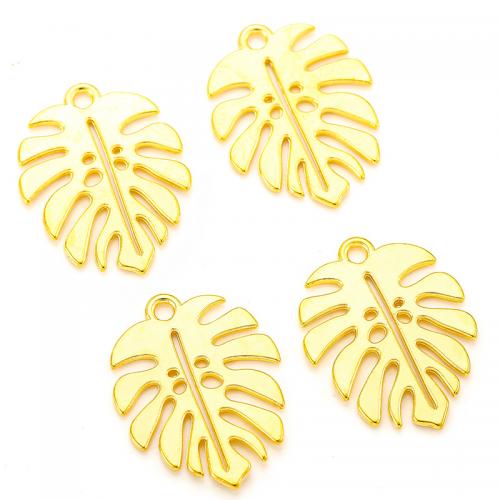 Zinc Alloy Leaf Pendants plated DIY nickel lead & cadmium free Approx 2mm Approx Sold By Bag