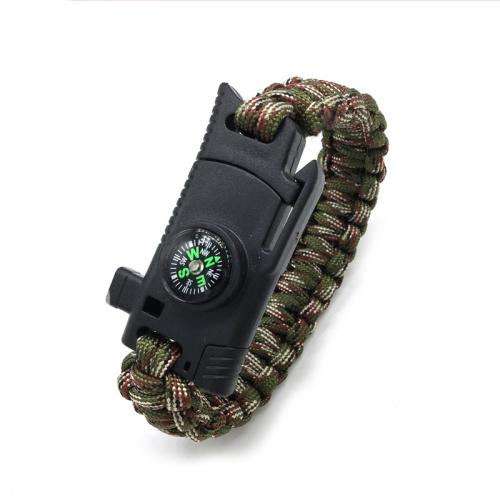 Padák Cord Survival náramek, s Umělá hmota, Přenosné & tvrdé nošení & unisex, více barev na výběr, 260x25mm, Prodáno By PC