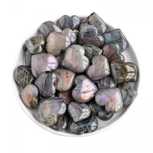 Labradorite Decoration Heart decoration length 20-40mm Sold By PC