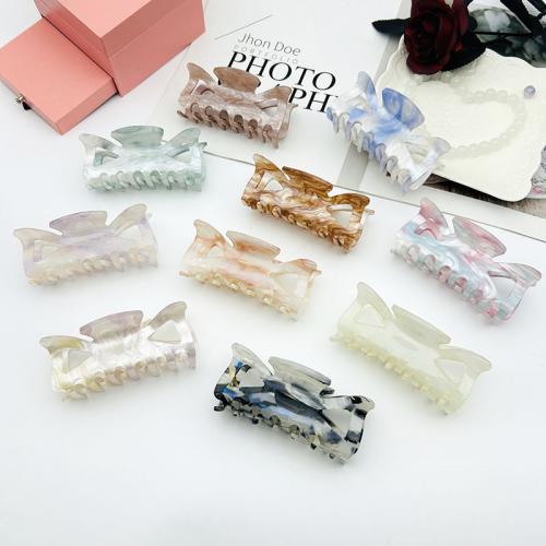 Haar Claw Clips, Acryl, Strik, mode sieraden, meer kleuren voor de keuze, 100x47mm, Verkocht door PC