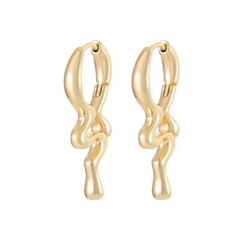 Brass Leverback Earring plated for woman golden Sold By Pair