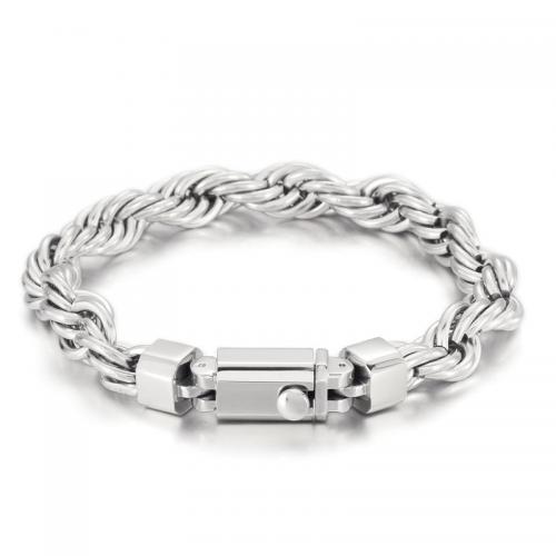 Titanium Steel Bracelet & Bangle Shark plated Unisex Length 23 cm Sold By PC