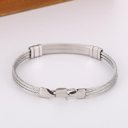 Titanium armbanden, Titanium Staal, plated, voor de mens, meer kleuren voor de keuze, Verkocht door PC