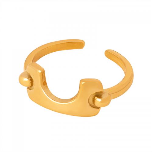 Titanium Steel Finger Ring Vacuum Ion Plating fashion jewelry & for woman Sold By PC