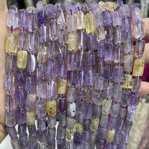 Natural Quartz Jewelry Beads Ametrine DIY mixed colors Sold Per Approx 38 cm Strand