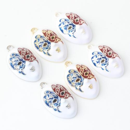 Zinc Alloy Enamel Pendants Mask plated DIY nickel lead & cadmium free Sold By PC