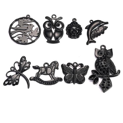 Zinc Alloy Pendants plated DIY black nickel lead & cadmium free Sold By PC