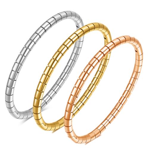 Nerūdijančio plieno Bangle, 304 Nerūdijantis plienas, Spurga, padengtą, moters, daugiau spalvų pasirinkimas, Pardavė PC