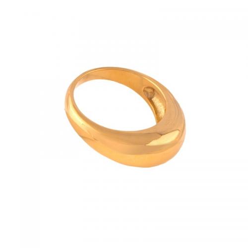 Vinger Ring in edelstaal, 304 roestvrij staal, plated, verschillende grootte voor keus & voor vrouw, gouden, Verkocht door PC