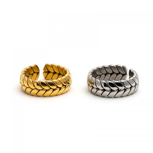 Titantium Steel fingerring, Titanium Stål, mode smykker & Unisex, flere farver til valg, inner diameter 17mm, Solgt af PC