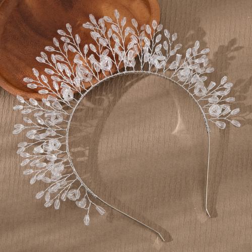 Tiara's, Zinc Alloy, Bloem, plated, voor vrouw & met strass, meer kleuren voor de keuze, nikkel, lood en cadmium vrij, 130x140mm, Verkocht door PC