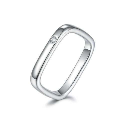 Sterling Silver Nakit Finger Ring, 925 Sterling Silver, pozlaćen, različite veličine za izbor & različitih stilova za izbor & micro utrti kubni cirkonij & za žene, srebro, Prodano By PC