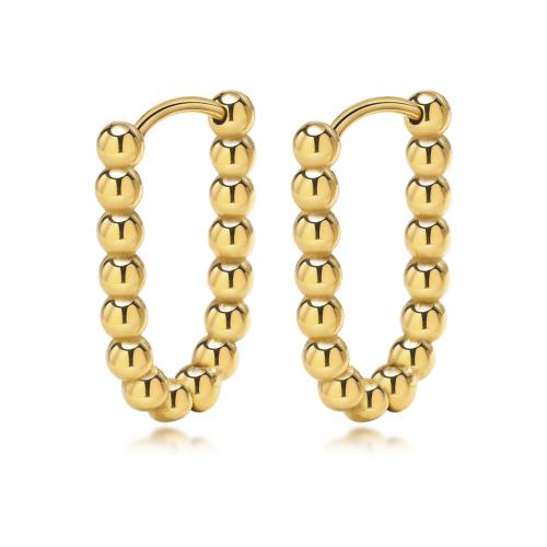 Cruach dhosmálta Lever Back Earring, 304 Cruach dhosmálta, 18K ór plátáilte, jewelry faisin & do bhean, órga, 24x17mm, Díolta De réir Péire