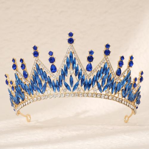 Tiara's, Zinc Alloy, plated, voor vrouw & met strass, meer kleuren voor de keuze, nikkel, lood en cadmium vrij, Verkocht door PC