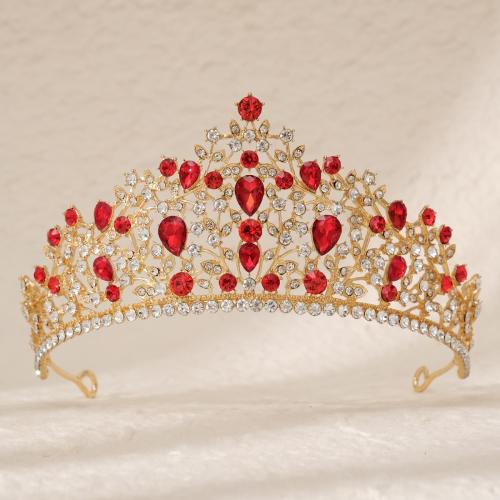 Bridal Tiaras Zinc Alloy plated for woman & with rhinestone nickel lead & cadmium free Sold By PC