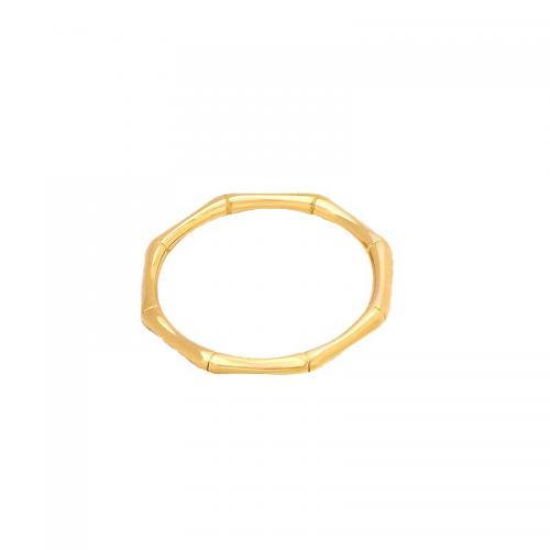 Titanium Steel Finger Ring plated & for woman golden Sold By PC