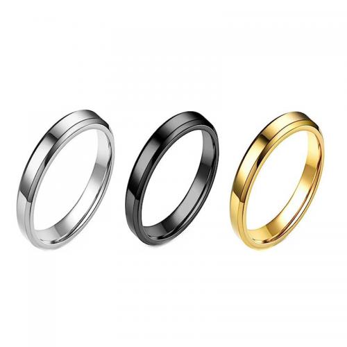 Vinger Ring in edelstaal, 304 roestvrij staal, drie stuks & mode sieraden & uniseks & verschillende grootte voor keus, nikkel, lood en cadmium vrij, Width 4mm,Thickness 2mm, 3pC's/Bag, Verkocht door Bag