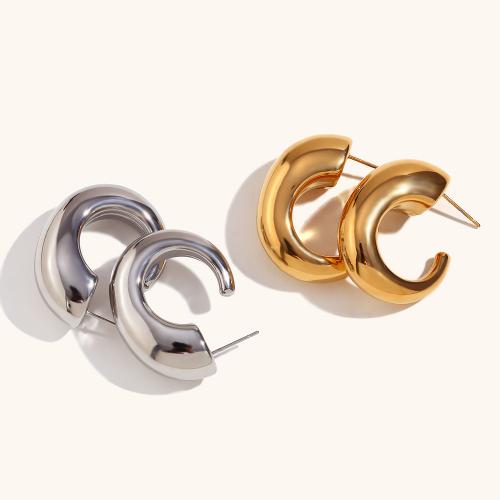 Stainless Steel Stud Earrings 316L Stainless Steel Vacuum Ion Plating fashion jewelry & for woman Sold By Pair