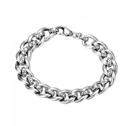 Sterling Silber Armbänder, 925 Sterling Silber, unisex & verschiedene Größen vorhanden, Silberfarbe, verkauft von PC