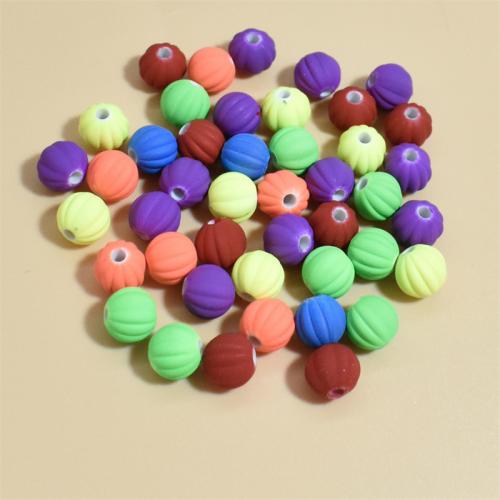 Acrylic Jewelry Beads Round DIY mixed colors 8mm Approx Sold By Bag