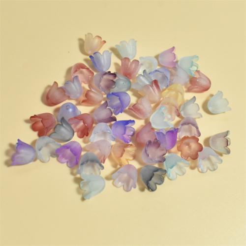 Acryl Bead Cap, Bloem, DIY, meer kleuren voor de keuze, 11mm, Ca 2500pC's/Bag, Verkocht door Bag