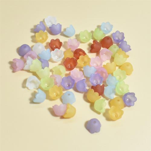 Acryl Bead Cap, Bloem, DIY, meer kleuren voor de keuze, 10mm, Ca 2700pC's/Bag, Verkocht door Bag