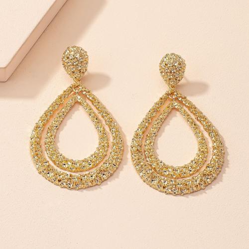 Zinc Alloy Stud Earring plated fashion jewelry & for woman & hollow nickel lead & cadmium free Sold By Pair