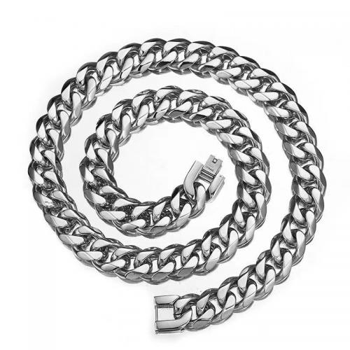 Stainless Steel Chain Sweter Naszyjnik, Stal nierdzewna 304, biżuteria moda & dla obu płci & różnej wielkości do wyboru & różne style do wyboru, oryginalny kolor, bez zawartości niklu, ołowiu i kadmu, sprzedane przez PC