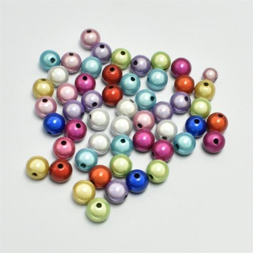 Acrylic Jewelry Beads Round stoving varnish Laser & DIY Approx Sold By Bag