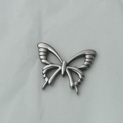 Zwierzę Zawieszki ze stali nierdzewnej, Stal nierdzewna 304, Motyl, DIY & pusty, oryginalny kolor, 20x16x2.10mm, około 100komputery/torba, sprzedane przez torba