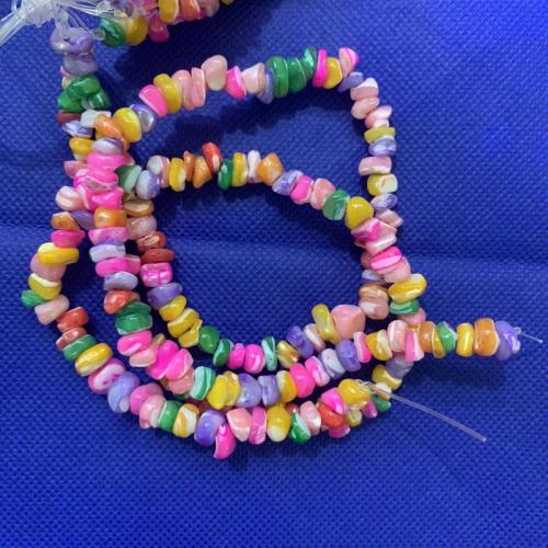 Naturlig Freshwater Shell Perler, Top Shell, Oval, du kan DIY, flere farver til valg, aboutuff1a5--7MM, Solgt Per Ca. 38 cm Strand