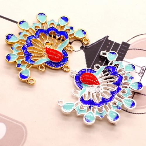 Animal Zinc Alloy Connector plated DIY & enamel nickel lead & cadmium free Sold By PC