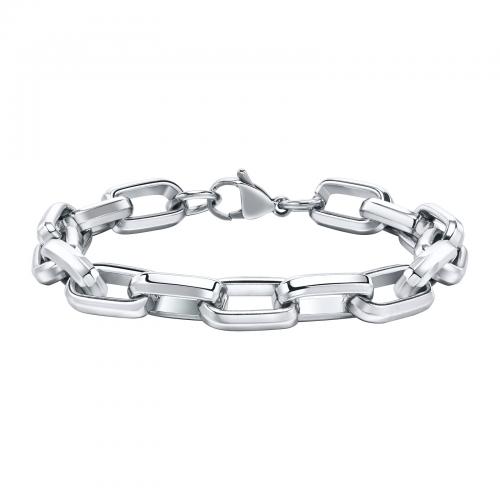 Bijoux bracelet en acier inoxydable, Acier inoxydable 304, bijoux de mode & pour homme, couleur originale, protéger l'environnement, sans nickel, plomb et cadmium, wide:9.2mm, Longueur Environ 200 mm, Vendu par PC