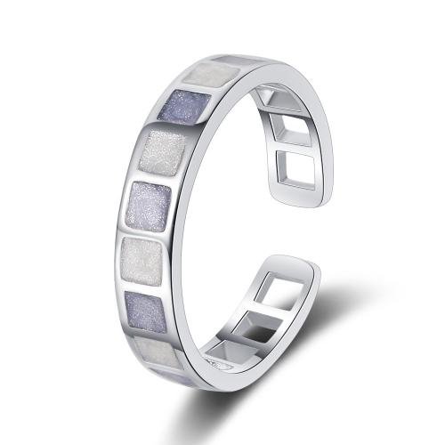 Bague en laiton, avec Autocollant époxyde, bijoux de mode & pour femme, protéger l'environnement, sans nickel, plomb et cadmium, Inner diameter:16mm,width:4mm., Vendu par PC