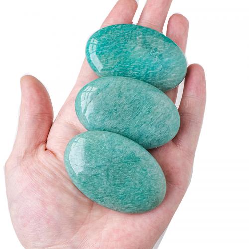 Fashion Decoration ​Amazonite​ Oval for home and office blue Length about 5.5-6cm Sold By PC