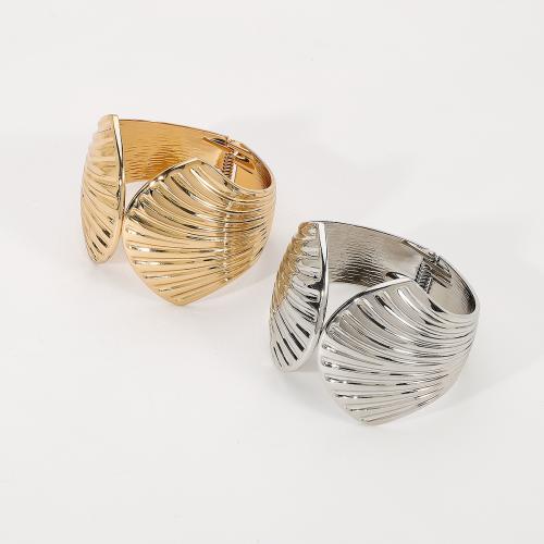 Sinc Alloy Bangle Jewelry, Shell, plátáilte, jewelry faisin & do bhean, dathanna níos mó le haghaidh rogha, nicil, luaidhe & caidmiam saor in aisce, 57mm, Díolta De réir PC