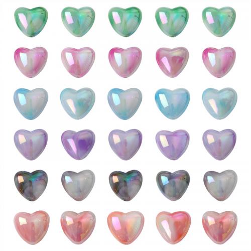 Acrylic Jewelry Beads Heart DIY Approx 2mm Sold By Bag