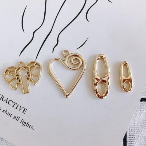 Zinc Alloy Pendants plated DIY gold nickel lead & cadmium free Sold By Bag