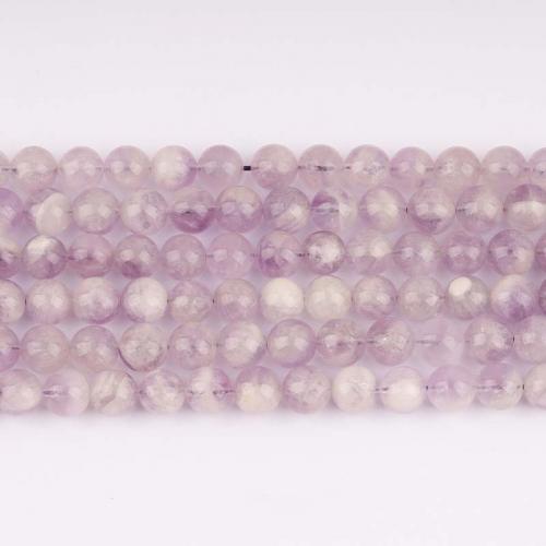 Gemstone smykker perler, Lavender, Runde, poleret, du kan DIY & forskellig størrelse for valg, lyslilla, Solgt af Strand