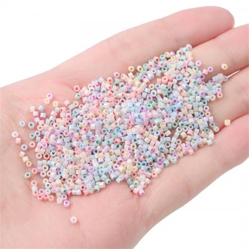 Seme Beads solido vetro di colore, Colonna, DIY, nessuno, 2mm, Foro:Appross. 0.8mm, Appross. 1000PC/borsa, Venduto da borsa