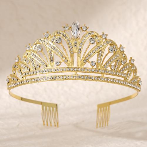 Tiaras, Cink ötvözet, galvanizált, A menyasszonyi & különböző stílusokat a választás & a nő, több színt a választás, nikkel, ólom és kadmium mentes, Által értékesített PC